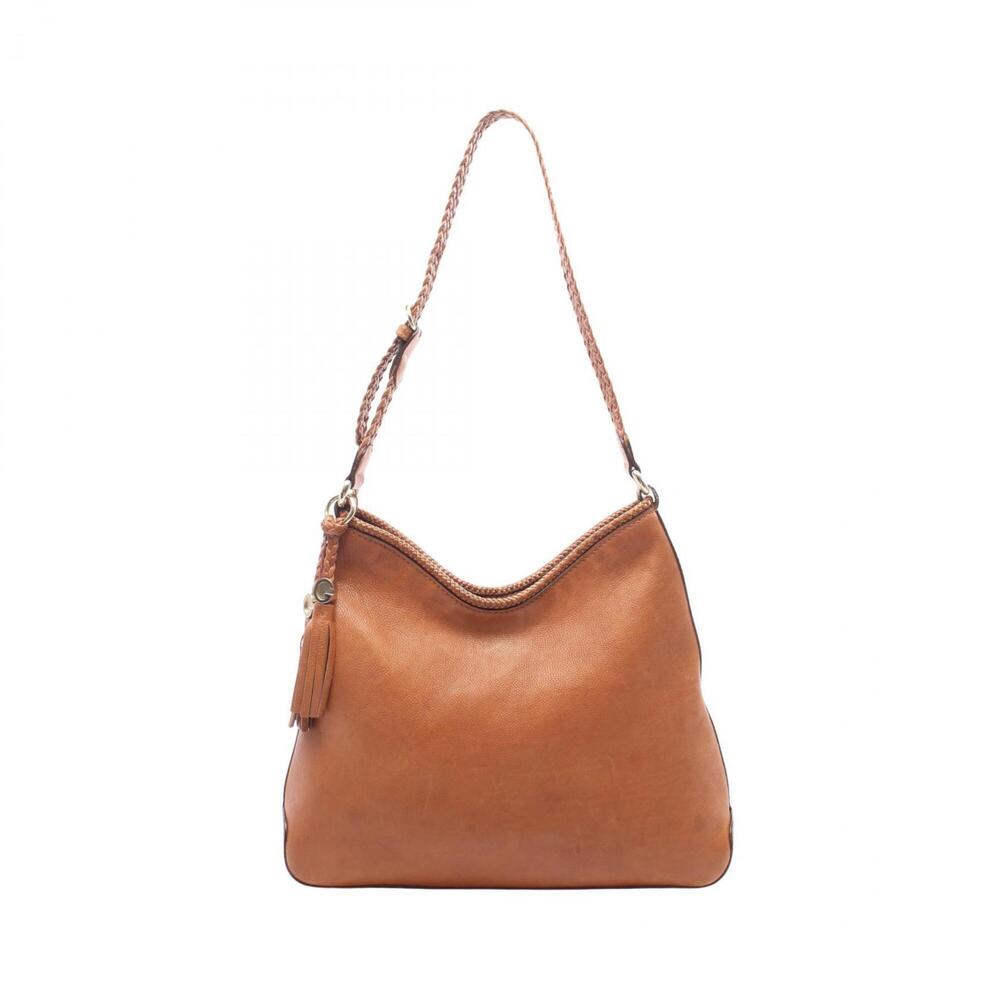 Gucci Marrakech Shoulder Bag/Handbag, Leather, Women's, Brown, 257026